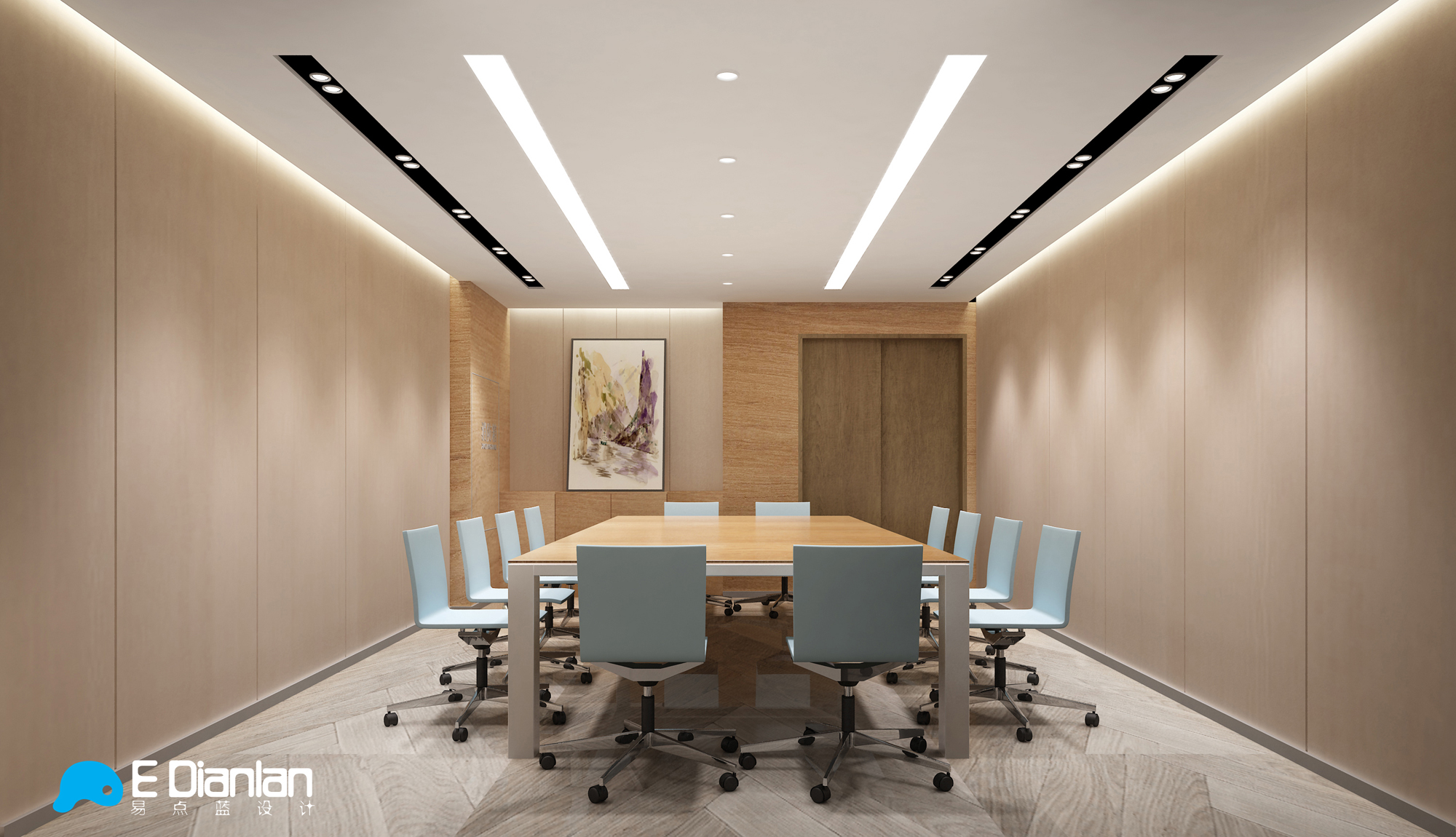 刘魏诚作品——贵州某检测中心办公设计【易点蓝E DIANLAN办公篇】-14