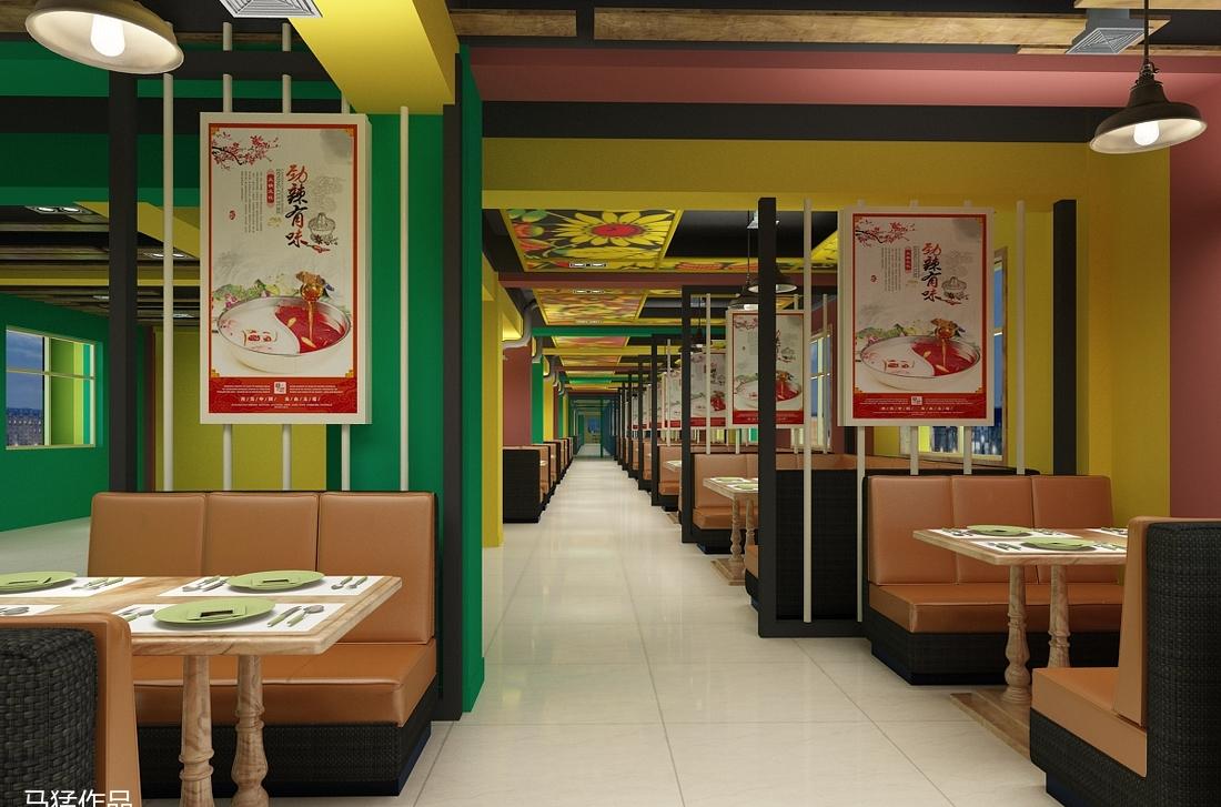 
周口火锅店装饰装修设计方案 -0