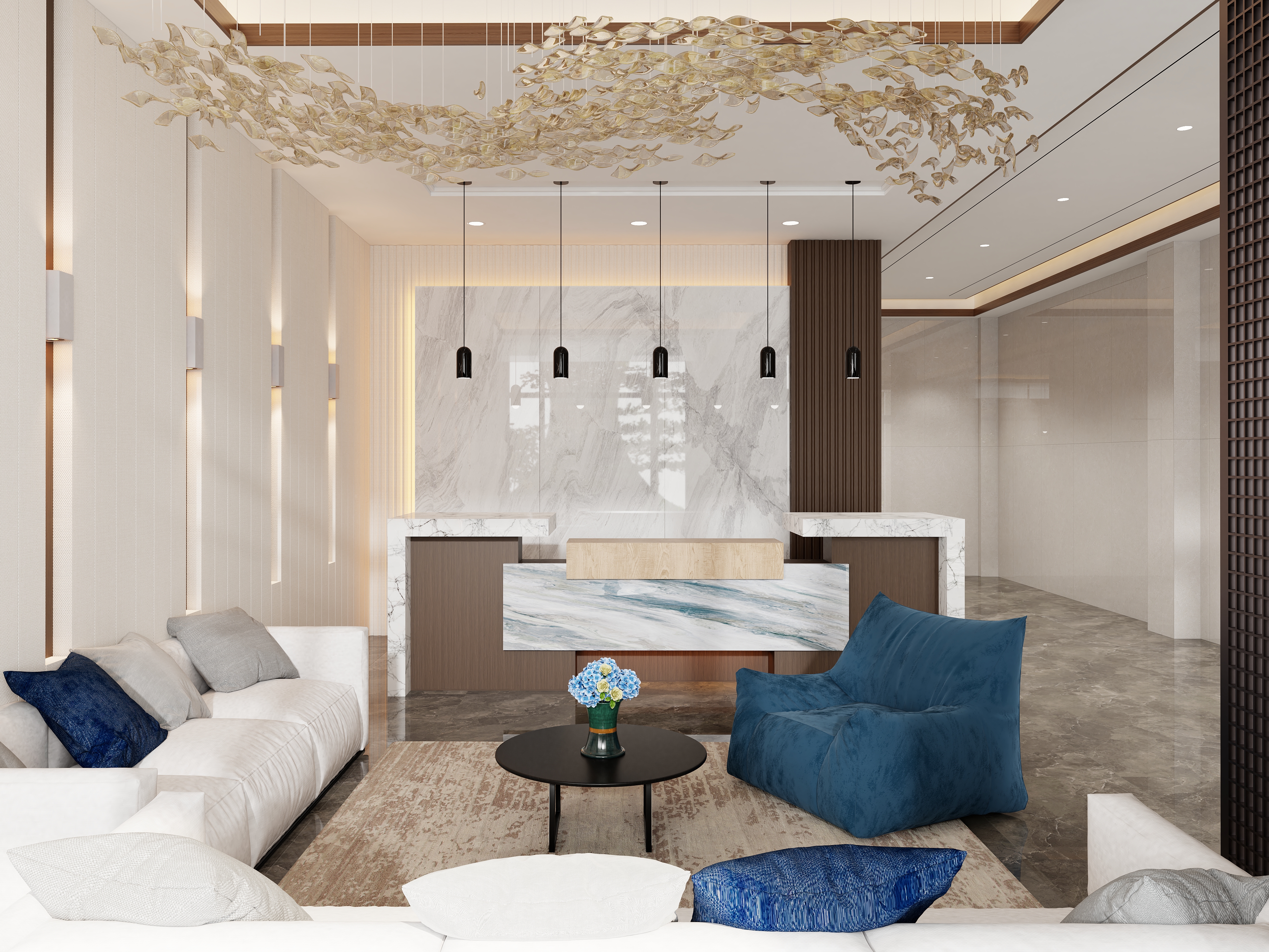 乡镇酒店设计之：一楼大堂-7