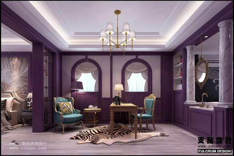 武汉碧海花园别墅美式混搭设计，享受低奢品质生活-50