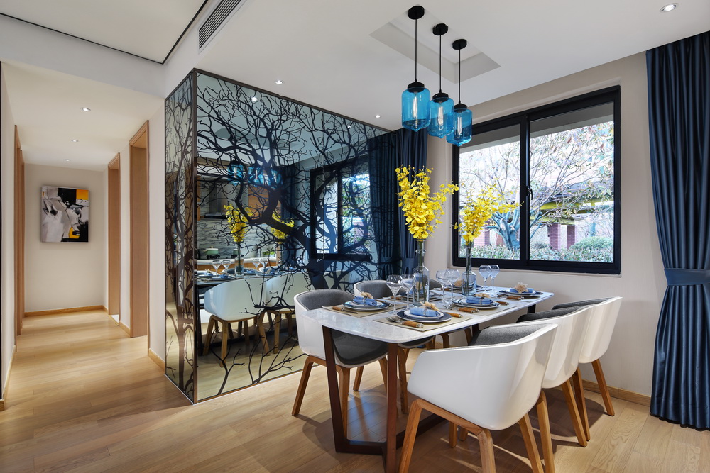 华地华地森林语A户型样板房设计-23