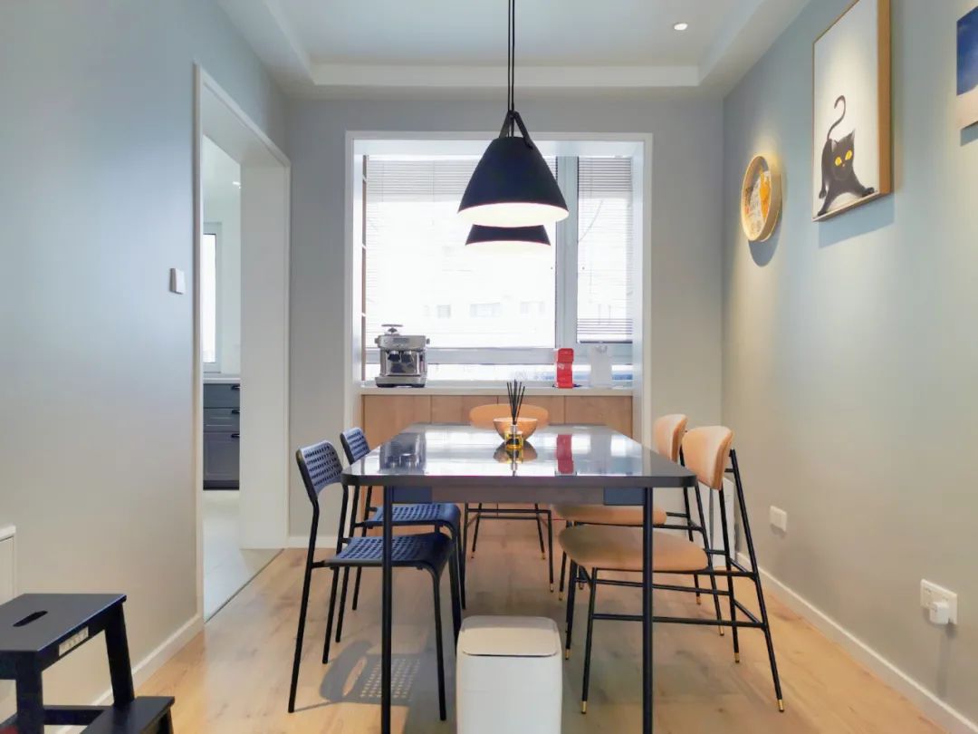 90㎡程序员家居,设备柜、地台、咖啡吧一应俱全-50