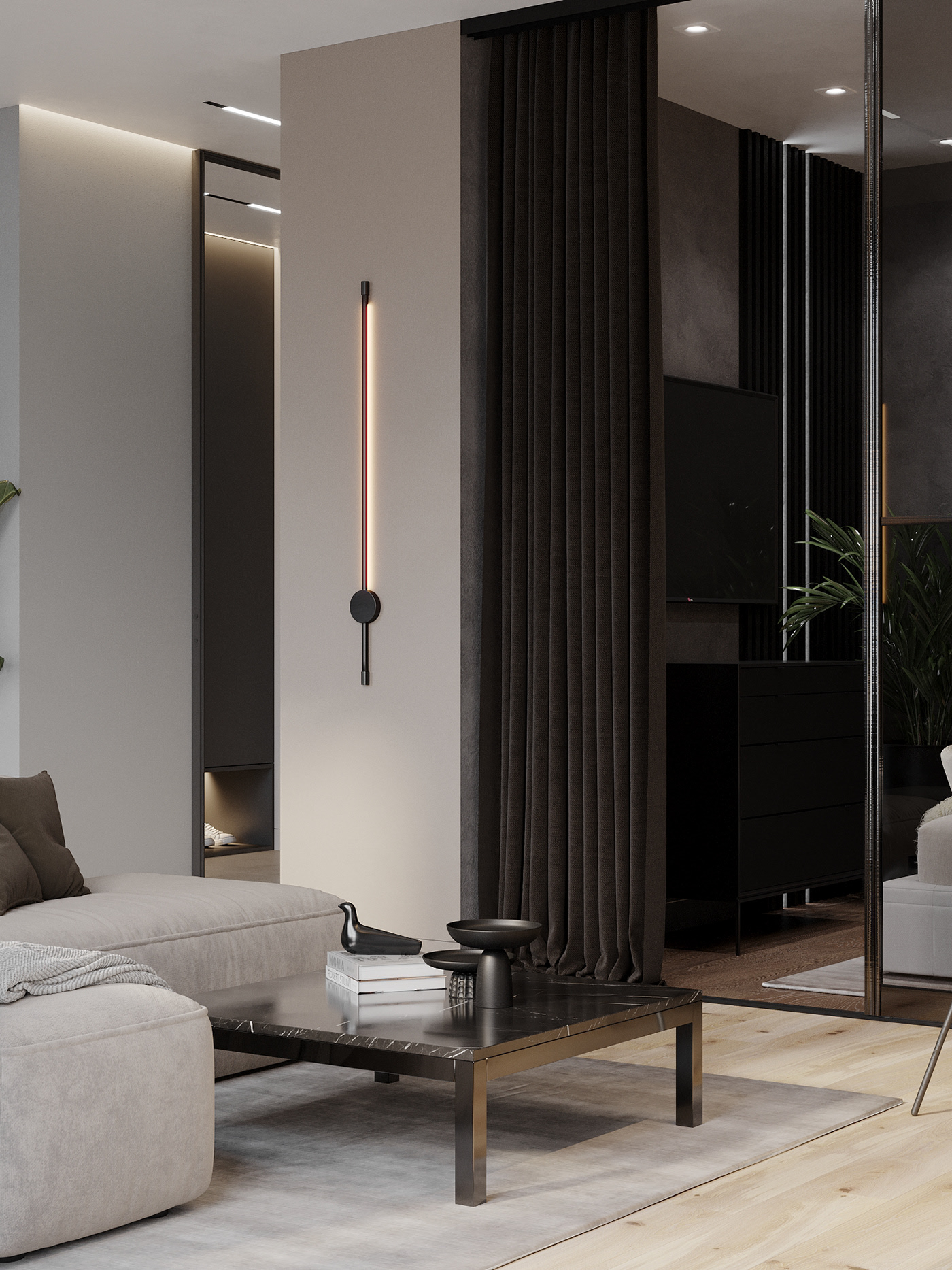 深色系空间设计 精致格局，不同凡响                     -3