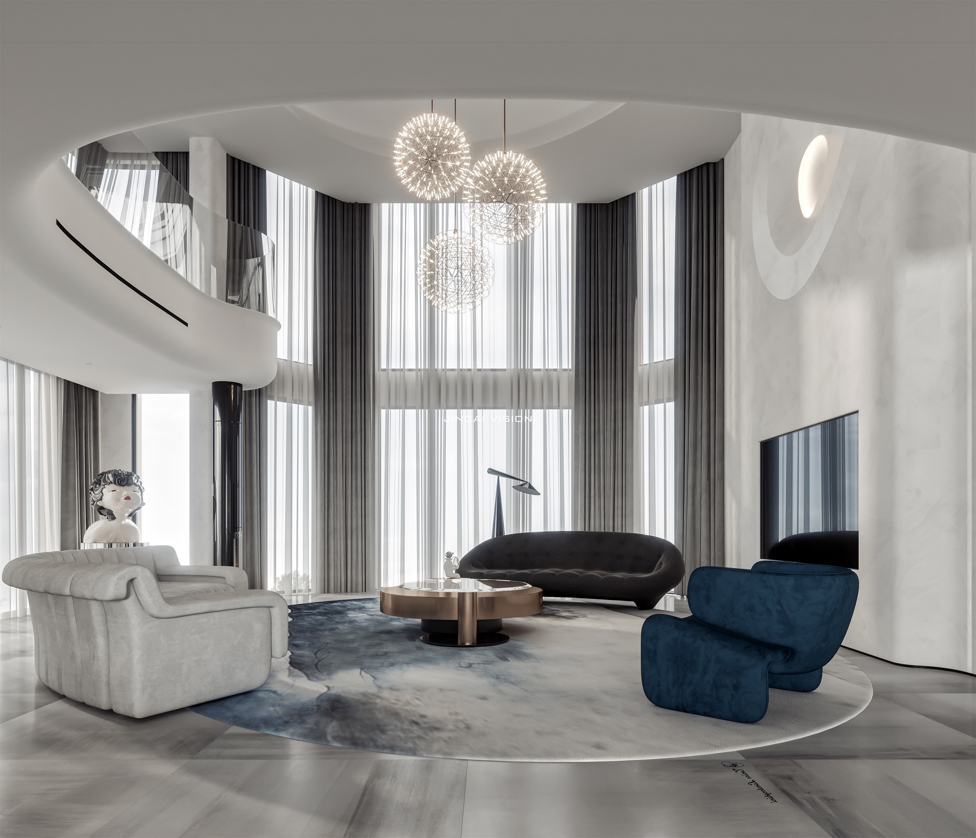 1700㎡豪华别墅设计丨中国义乌丨G SPACE DESIGN-21