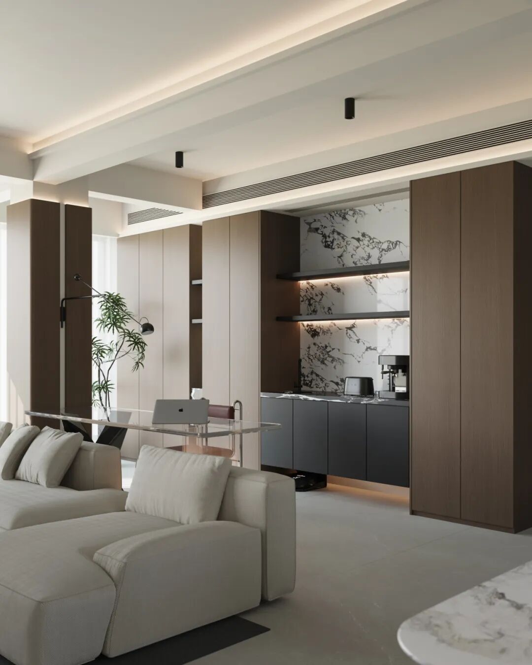 150㎡现代简约丨卓悦城·天阔丨中国湖南丨纵向·空间设计-13