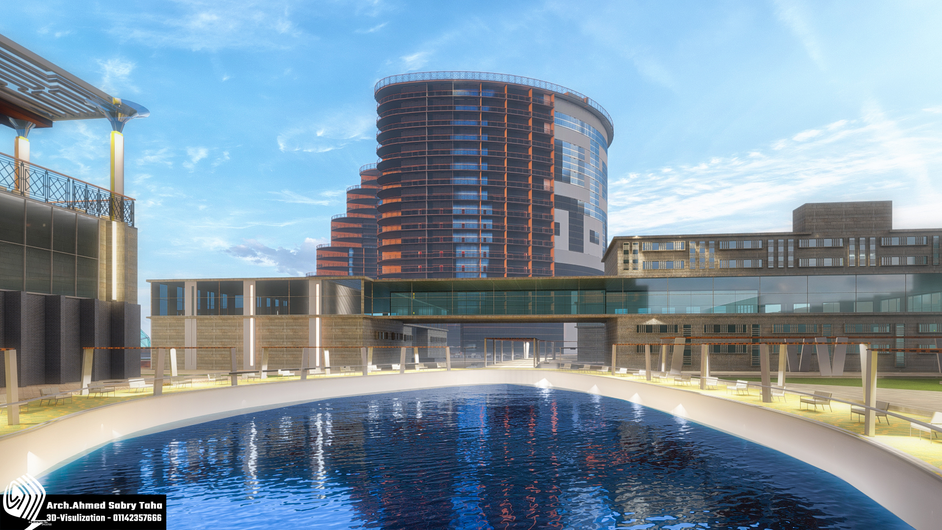 3D Visualization of Aquarium resort-3