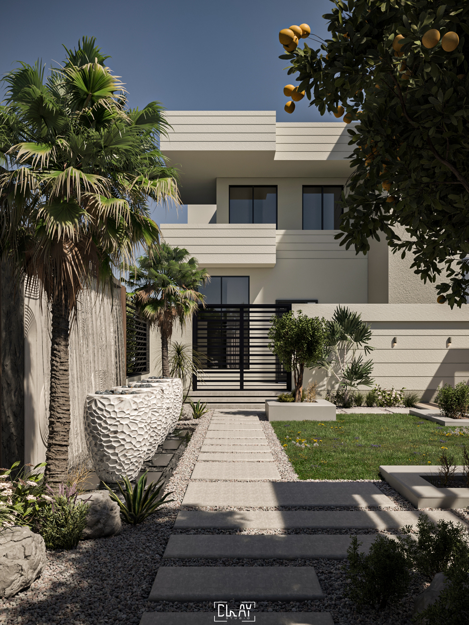 Villa Landscape 住宅建筑外立面设计丨@clay studio-11