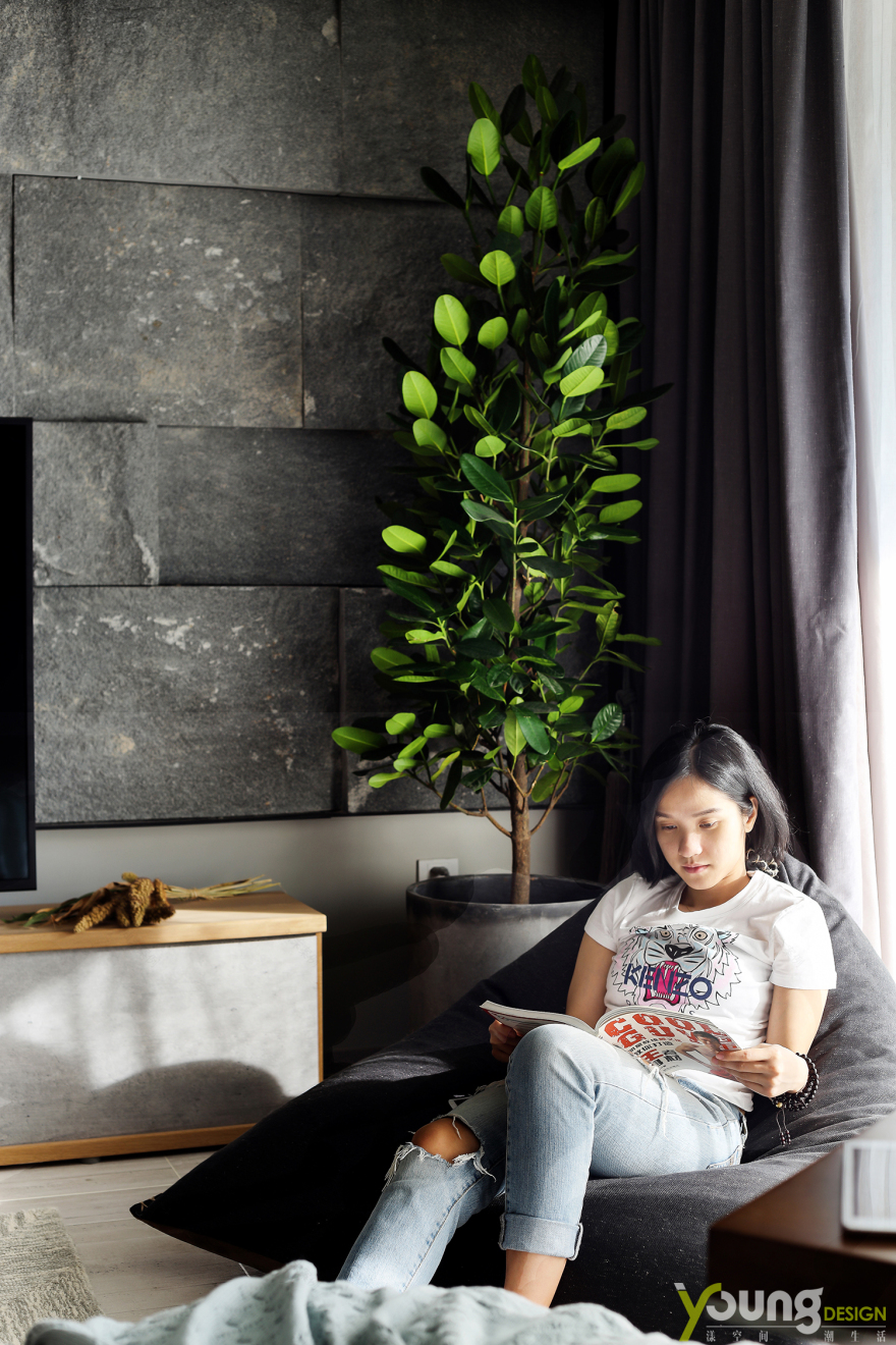 漾设计Young Design|深圳市福田兰江山第—《悠见南山》-23