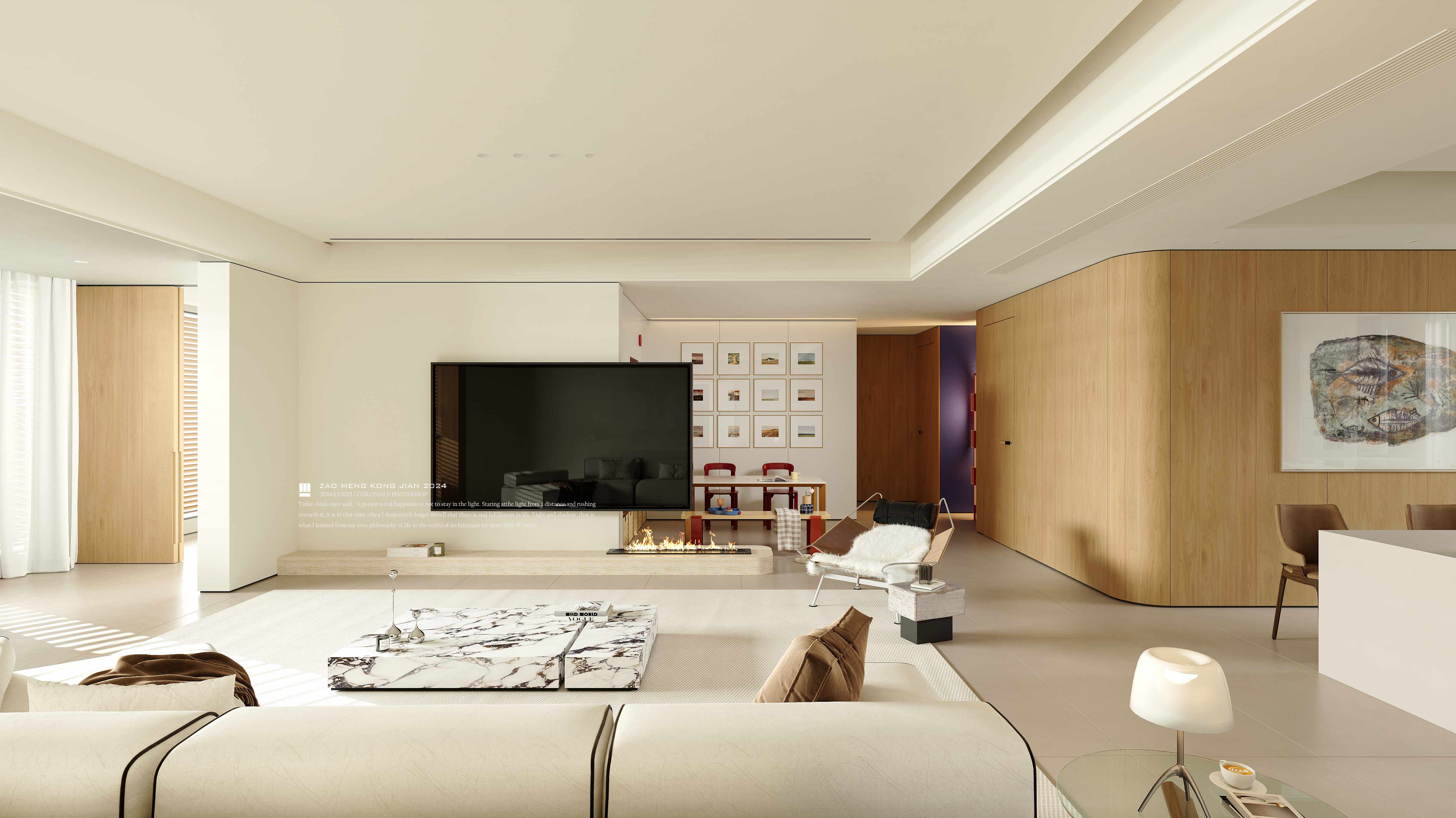 海口观澜湖中央公园大平层（包豪斯与现代风格的碰撞）-2