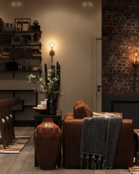 波西米亚风格温馨客厅内饰丨KA INNOVATIONS