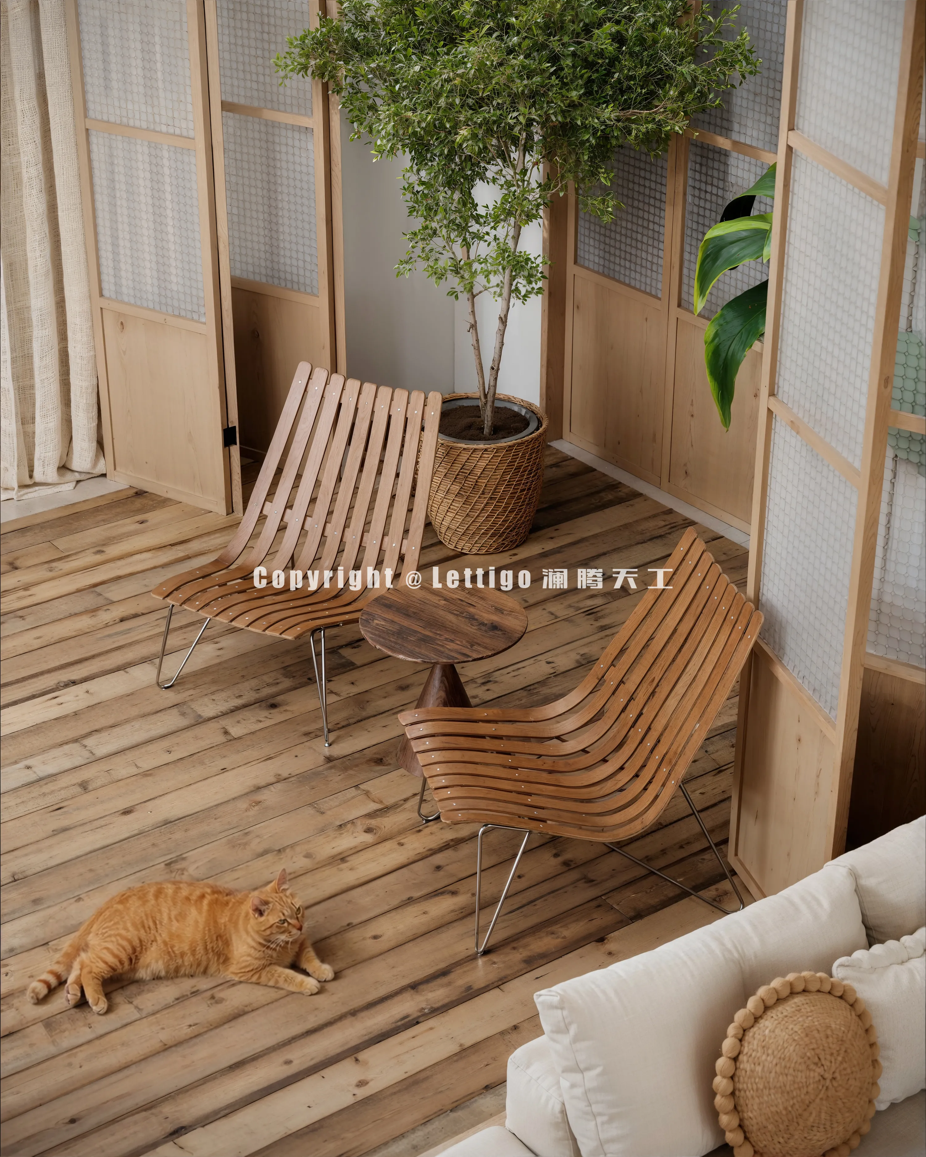 自然原木色系别墅-7