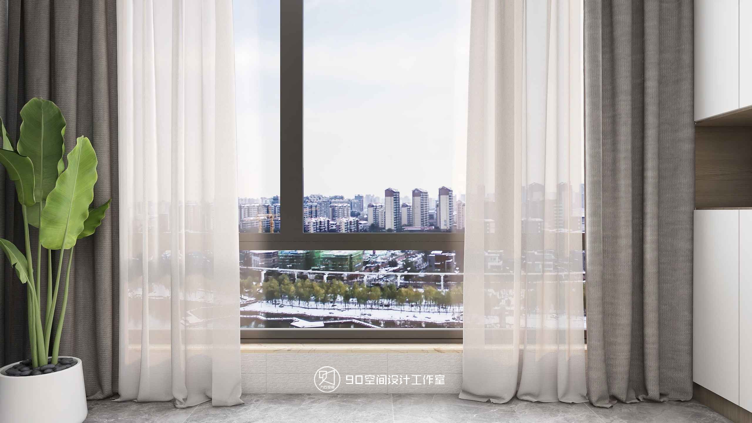 《薄荷绿》87 平方现代简约空间设计-31