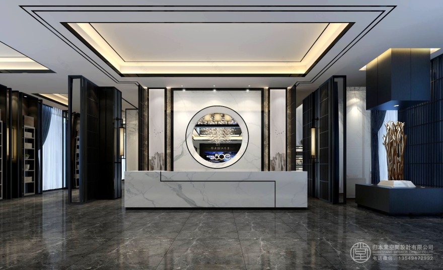 恒大滨江左岸销售部 归本堂空间设计-12