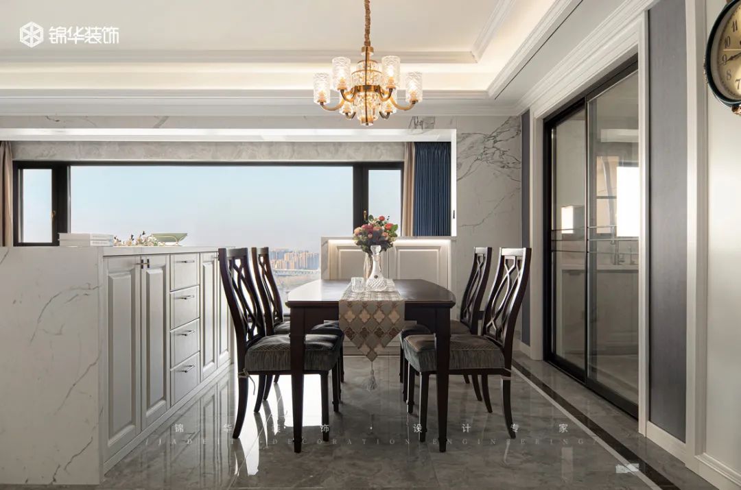 揽江府美式轻奢三室两厅丨锦华装饰-25