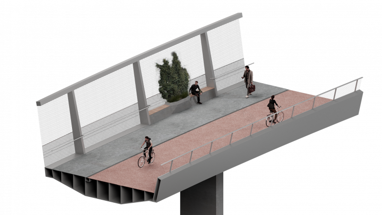 DGJ Paysages丨Fuss- und Veloverbindung Kreis 4-5 Zürich丨瑞士-12