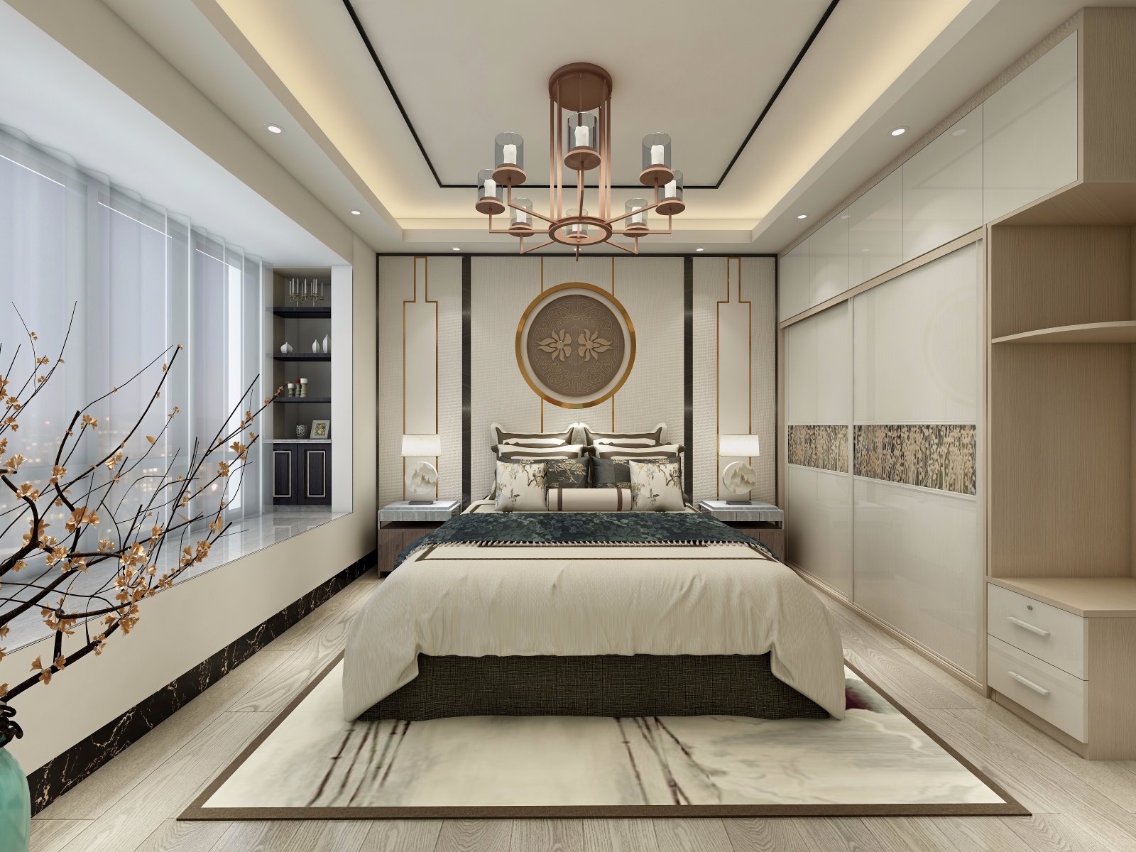 翠湖绿洲新中式空间-21