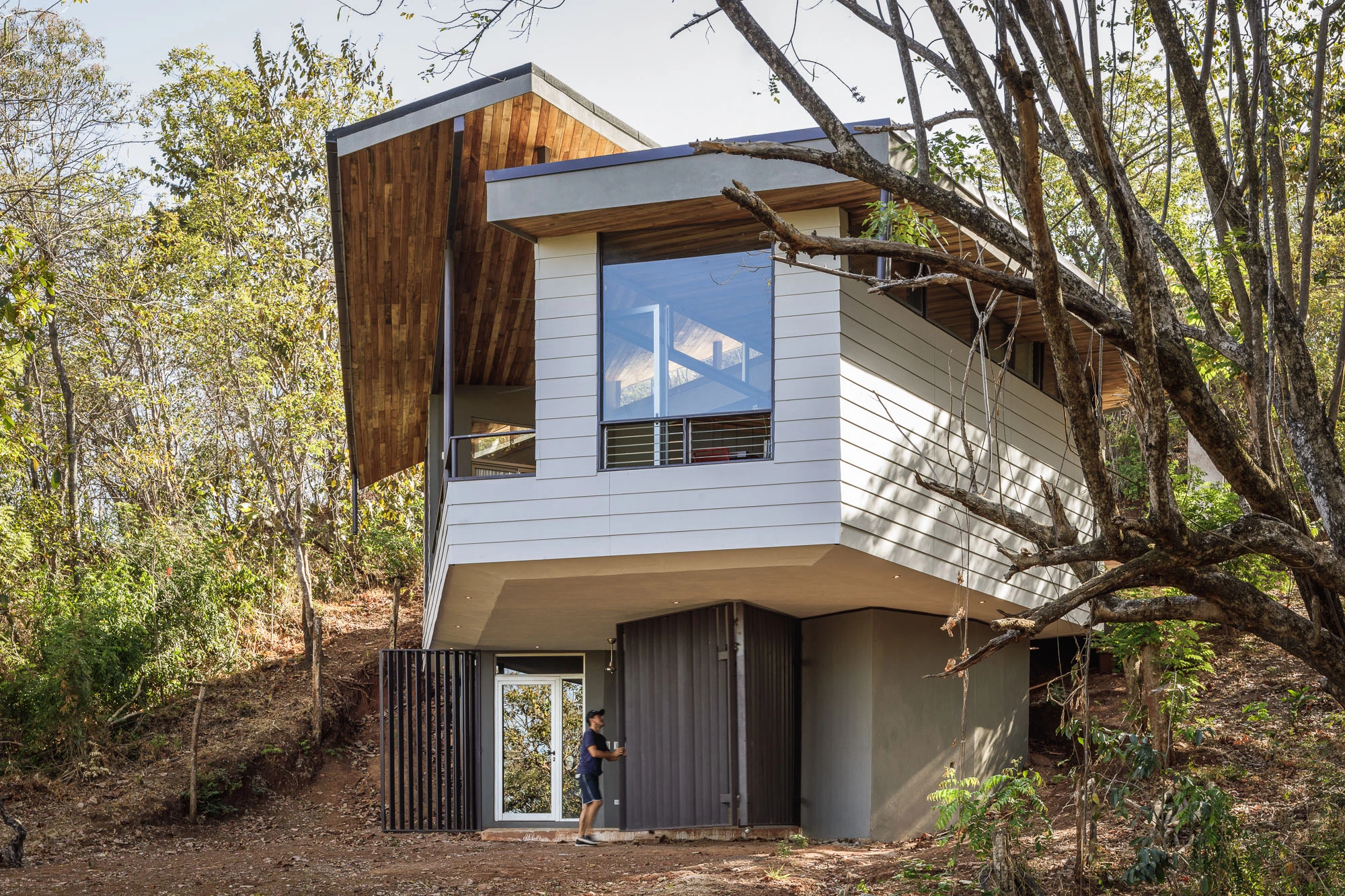 悬浮叶屋 · 绿色走廊中的生态住宅-14