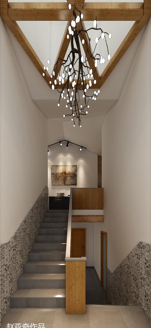 怀柔汤河民宿 | 北欧原木风水泥复古空间-10