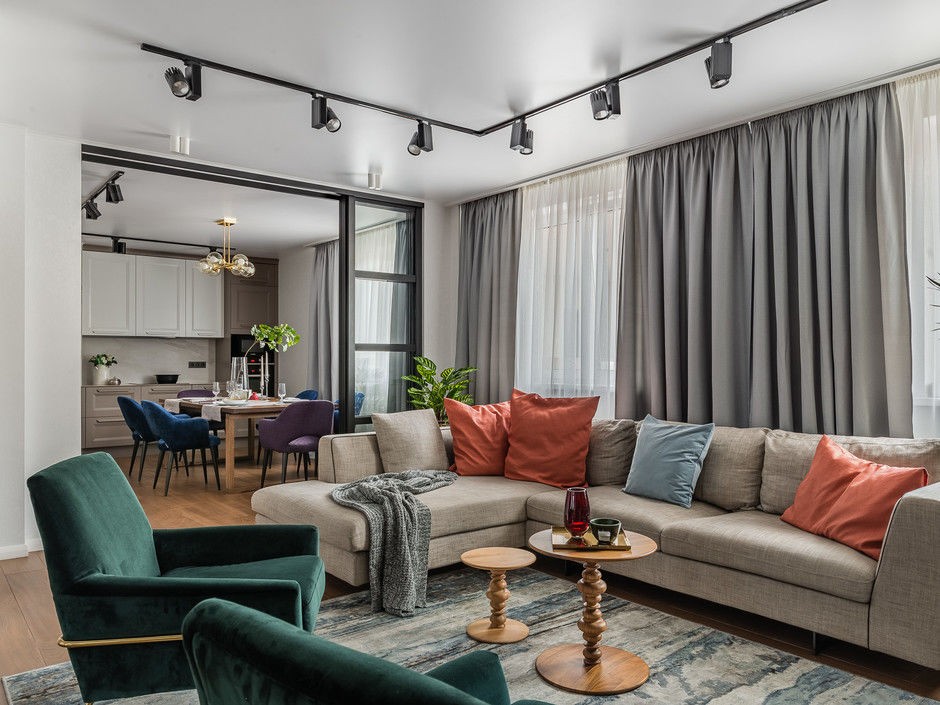 Современная квартира 120 м² с яркими акцентами от Айгуль Султановой - Архитектурный журнал ADCity-1