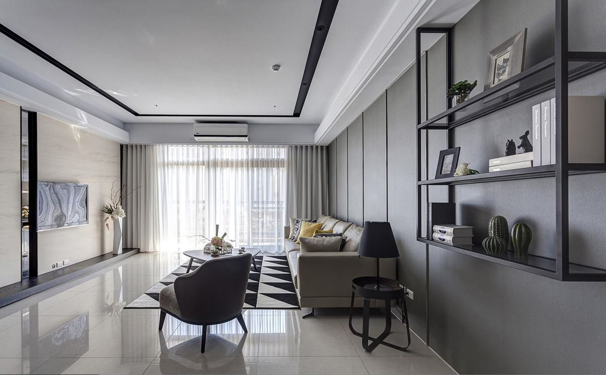 沐澄设计--68坪四房 ‧ 现代风时尚住宅-1