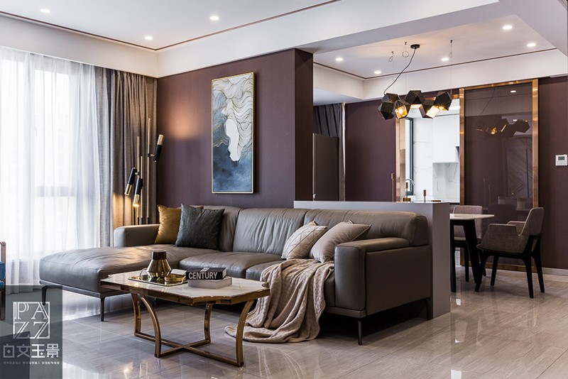 风华——139㎡后现代与港式的碰撞  白文玉景设计-5