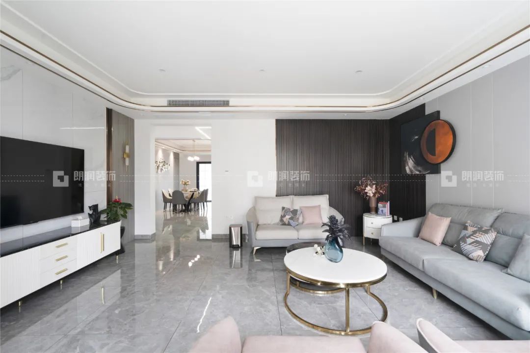 华润金悦湾现代轻奢大平层设计丨中国成都丨朗润装饰-17