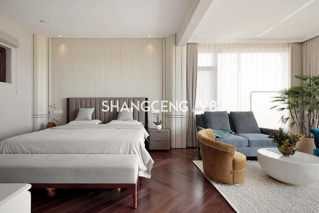 尚层V8实景|480㎡现代别墅，打破传统居住边界，聚焦空间，关联自然-58