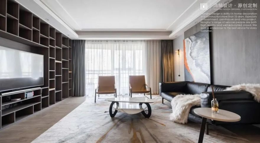 梵调 | 三代同堂的 230 平现代简约之家-33