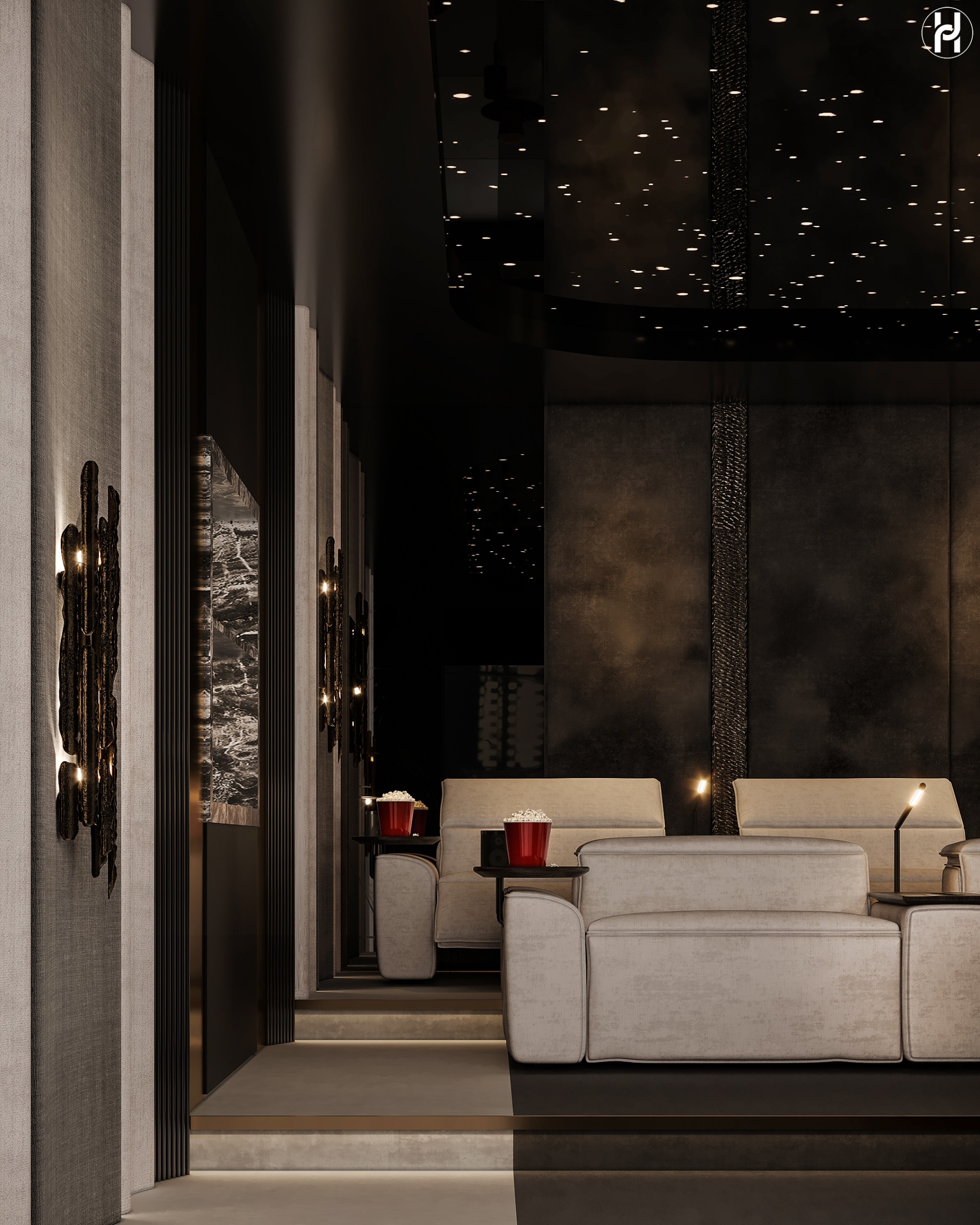 HOME CINEMA（家庭影院）丨Ahmed Hussein Designs-13