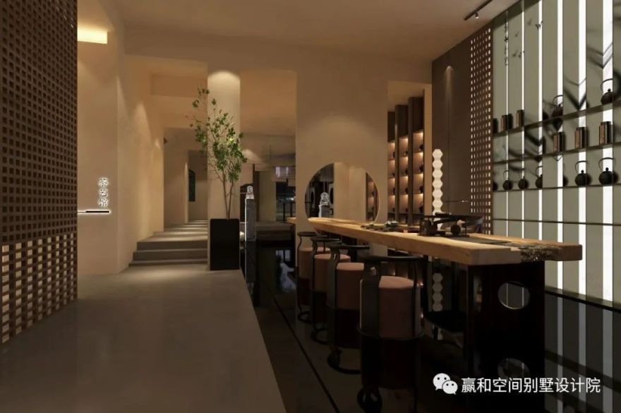 公园大地新东方美学茶室丨赢和空间-21