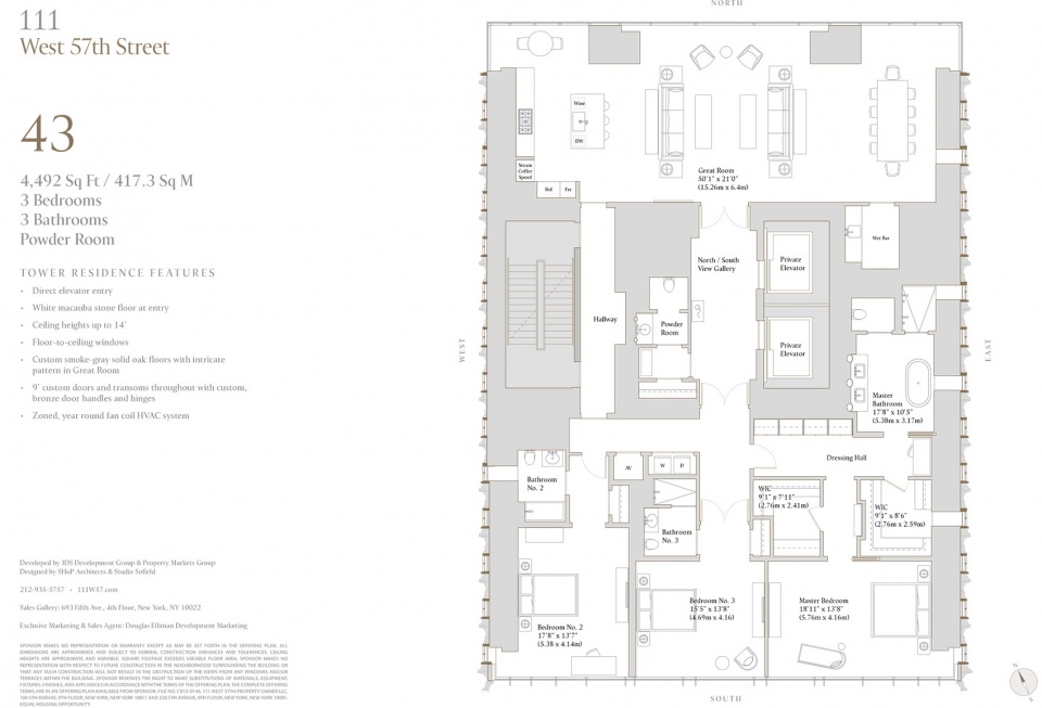 纽约地标建筑 111 号西 57 街超高层项目 | SHoP 建筑事务所的创意设计-127