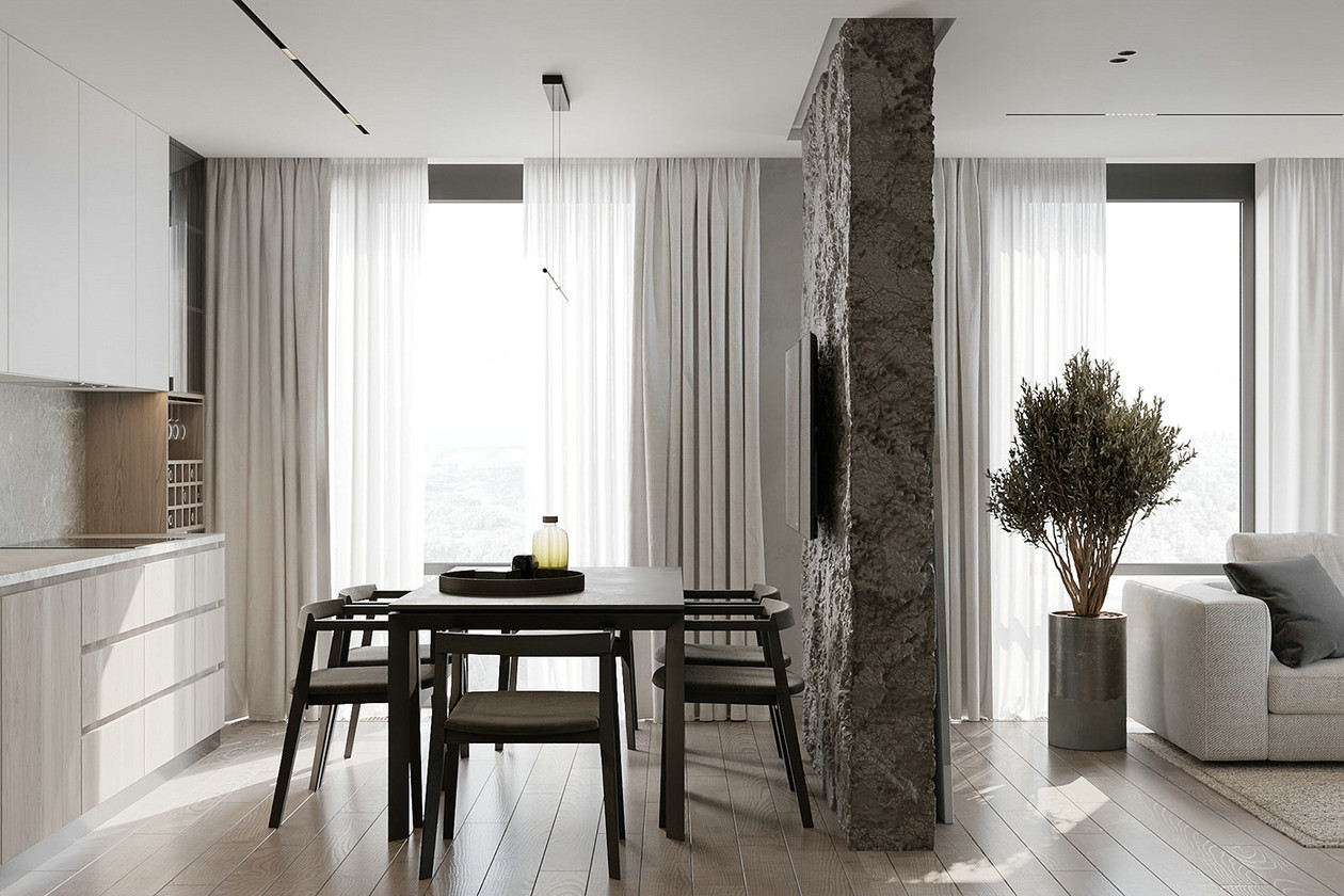 84㎡浅色系公寓设计-7