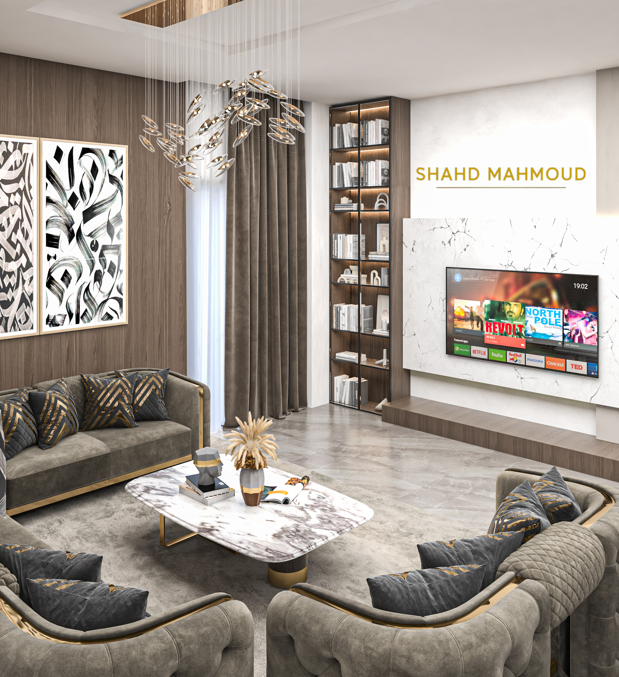 Modern Living & Dining Interior-5