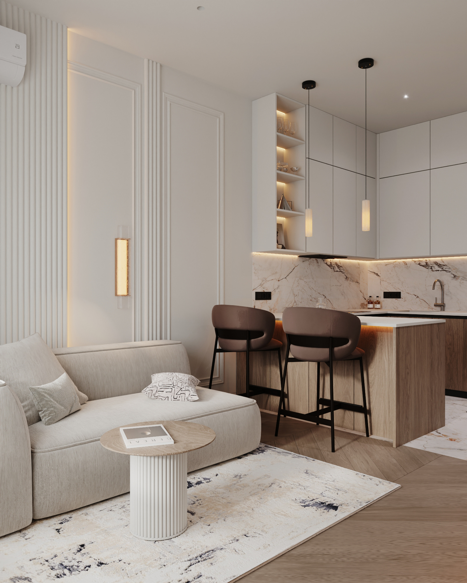 新古典主义公寓丨波兰华沙丨Bodes studio-5