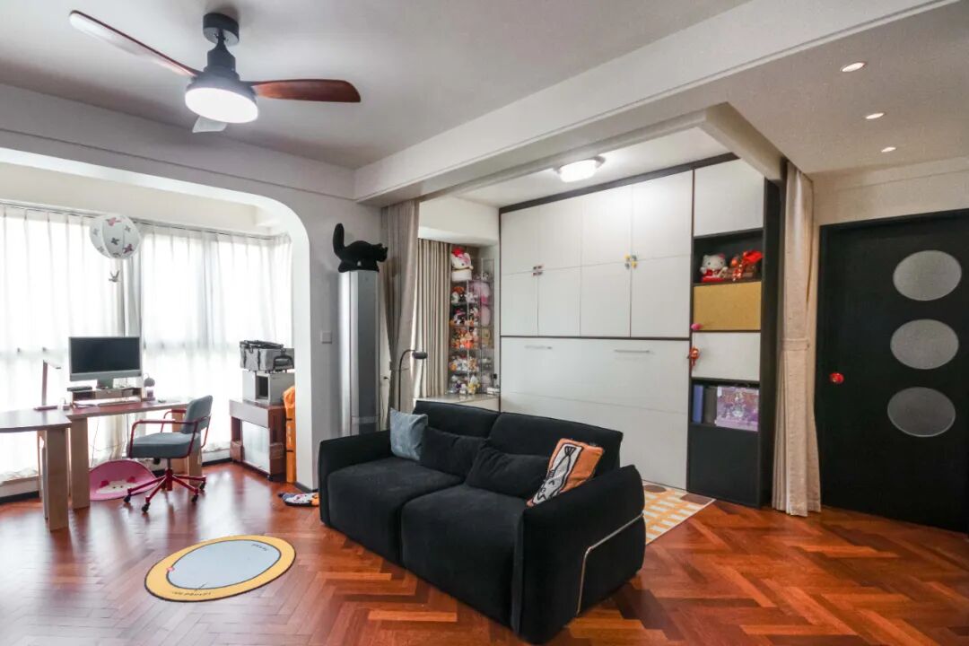 爆改80㎡中古风小家，两个人住好舒服，超干净温馨的小户型！-119