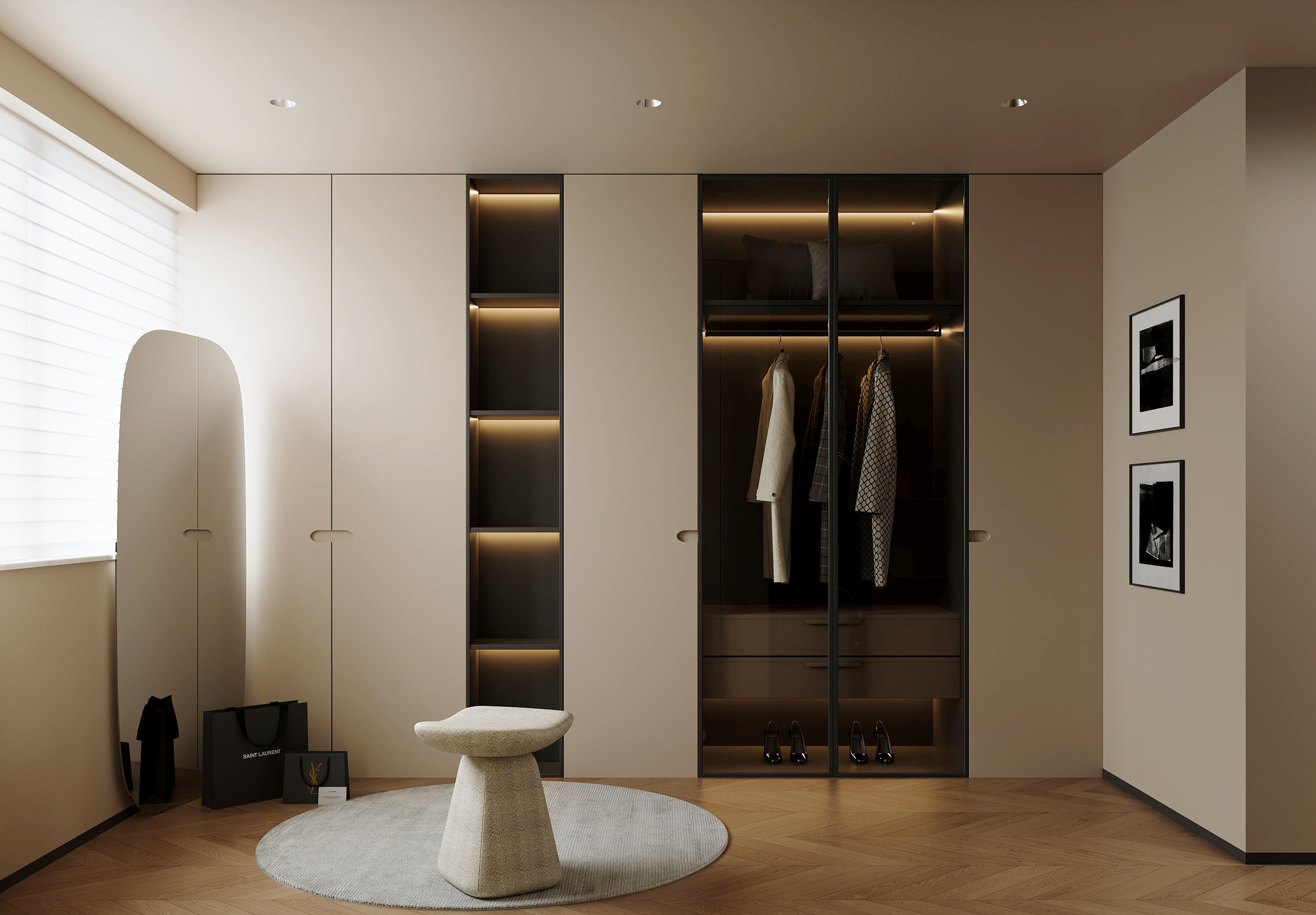 沈阳  万科新都心  186㎡ 现代简约风格效果表现-15