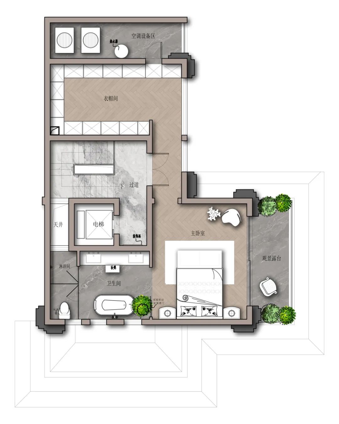 重庆九曲河 600㎡现代别墅丨中国重庆丨彭华设计团队-32