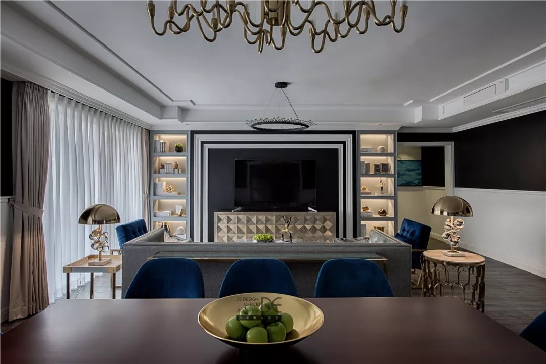 134m²轻奢主义·棕榈泉国际花园  DE设计事务所-25