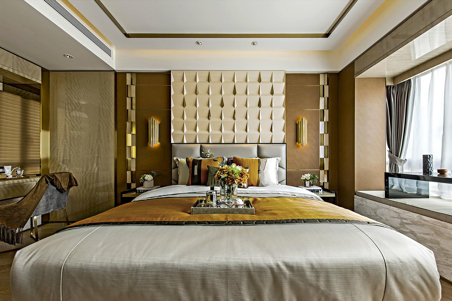 "SH 中国豪华住宅 Show Flat A | 木质与玻璃的完美结合"-6