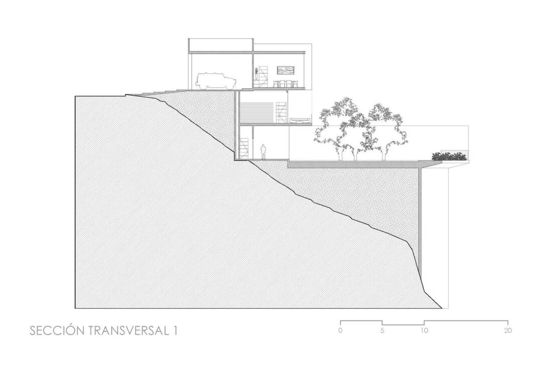 HouseMT|坡地光幕：蒙特雷星环里的悬浮极简主义-32