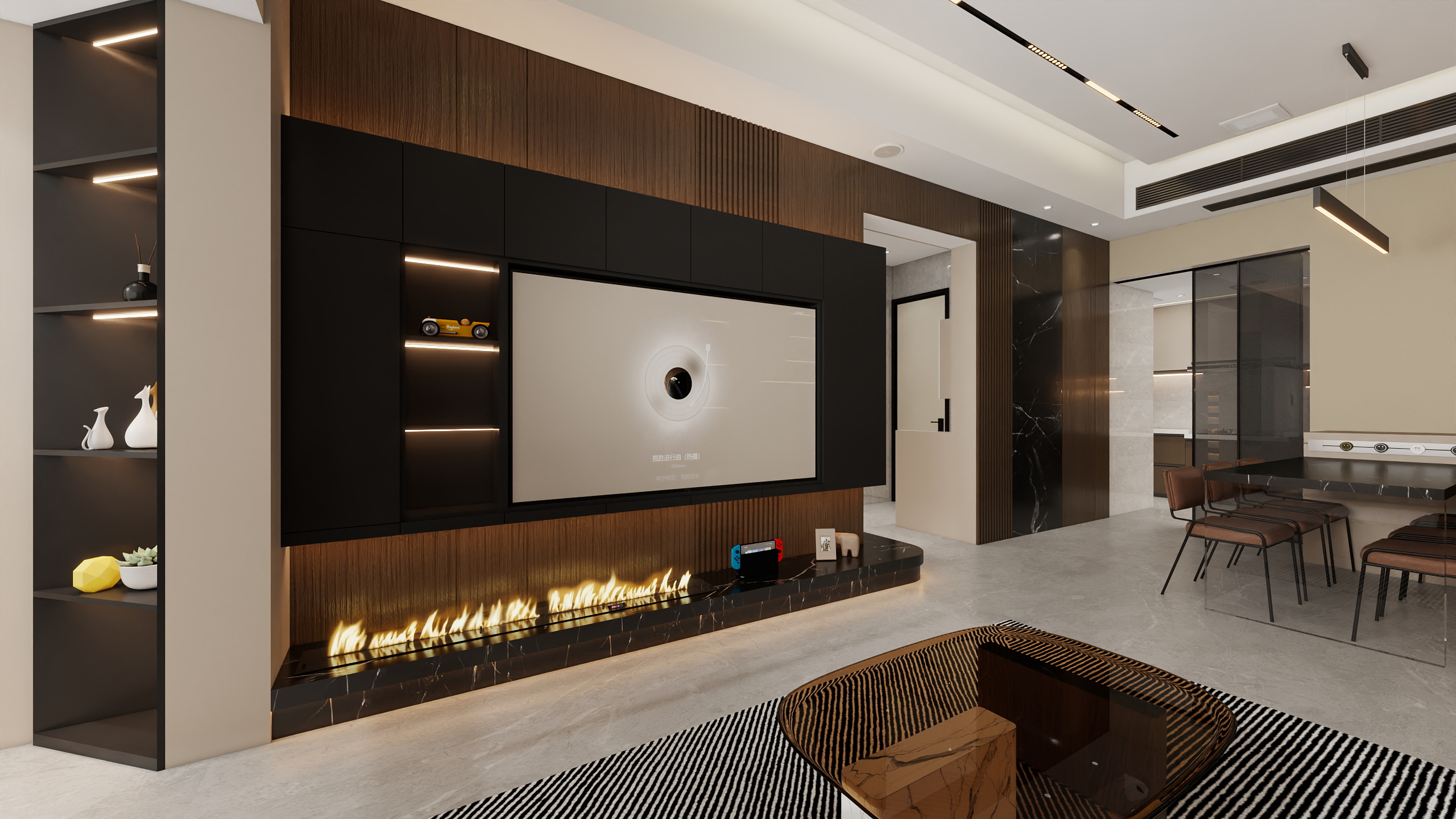 四川岳池御龙湾（214平方意式极简六居室）-6