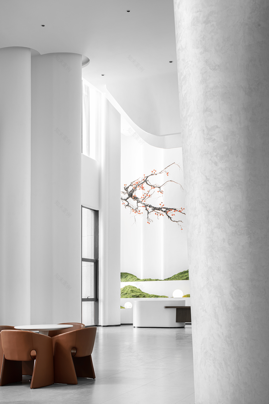 光与几何的极简艺术空间 · 绿意盎然的梦幻家居会所丨大诺营造-41