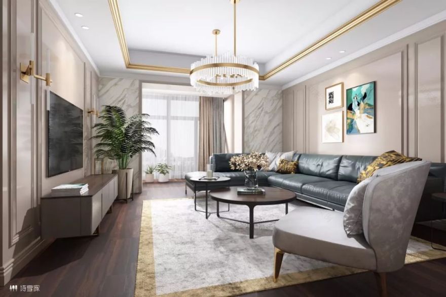 武汉华侨城 120㎡现代美式三房,优雅宁静的宜居空间-18