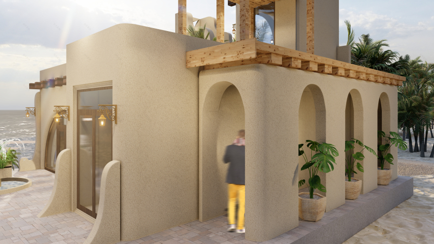 Desert Courtyard House – Architectural Visualization-10