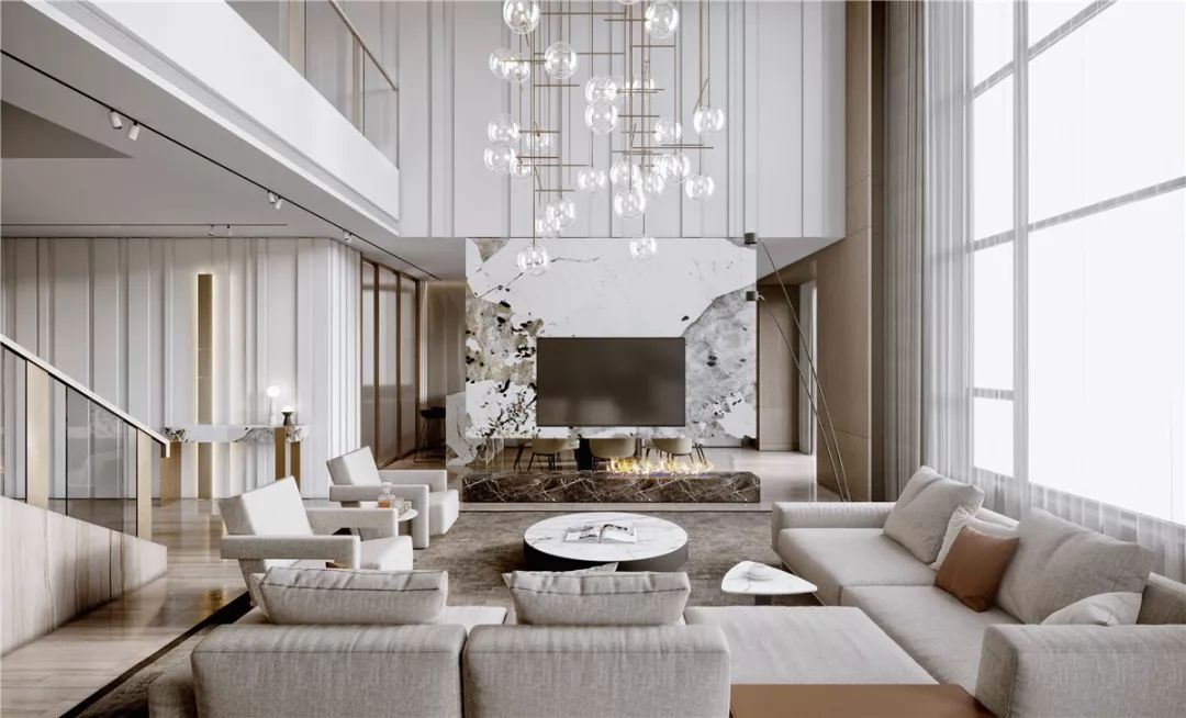 删繁就简的当代轻奢 | 东莞约 490 平米空间设计案例-0