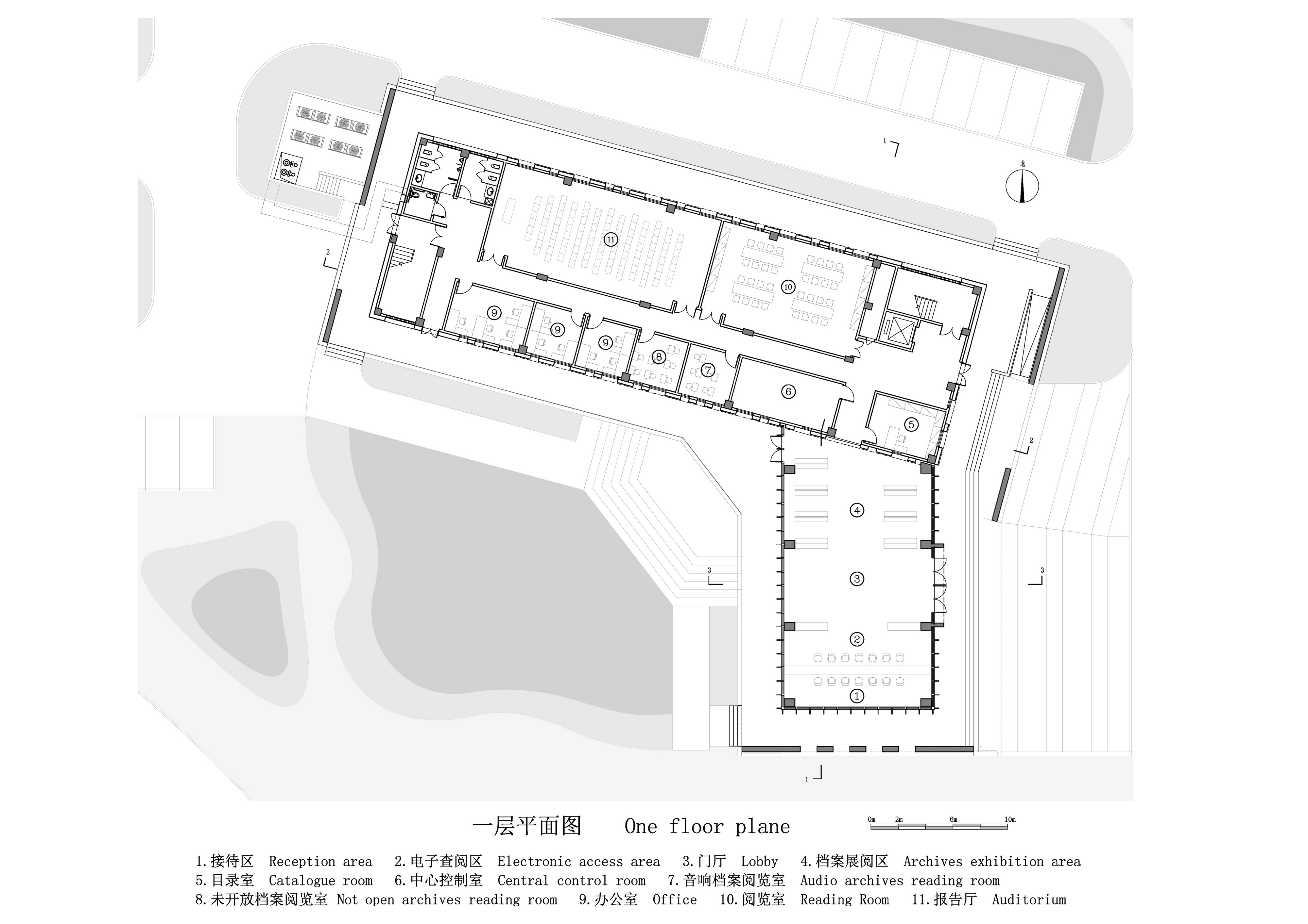   广西中盛建筑设计有限公司（非亚建筑工作室）丨广西贺州市 平桂档案馆  建筑设计  丨中国广西-48