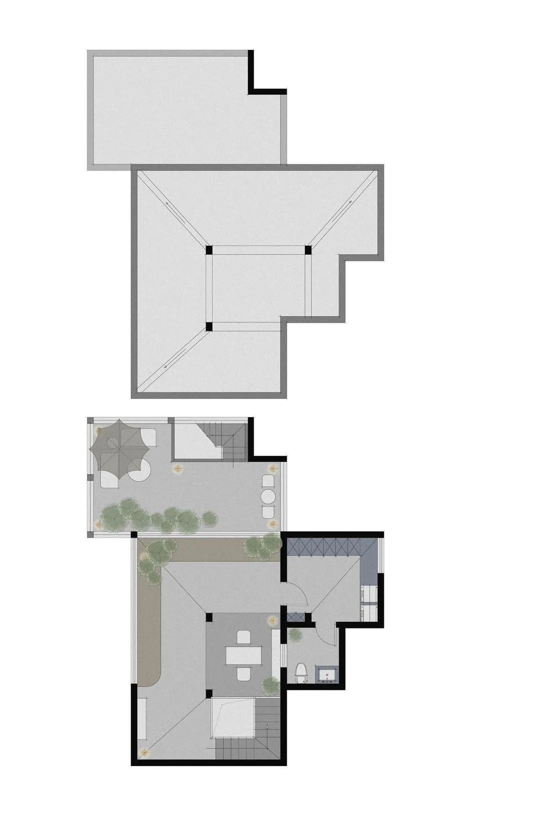 极致黑韵,红杉·陈醉打造西安 360㎡顶跃艺术宅-129