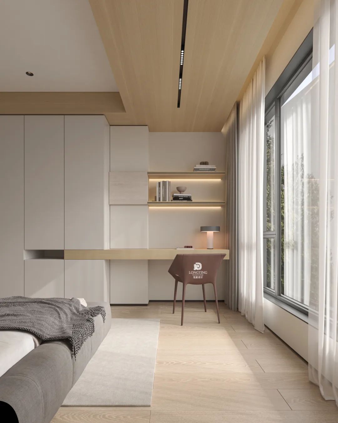 汀泽湾自然优雅家居空间设计丨龙庭设计-42