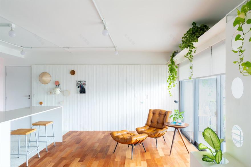 巴西 SP 公寓 | 清新木质设计,打造舒适居住空间-7