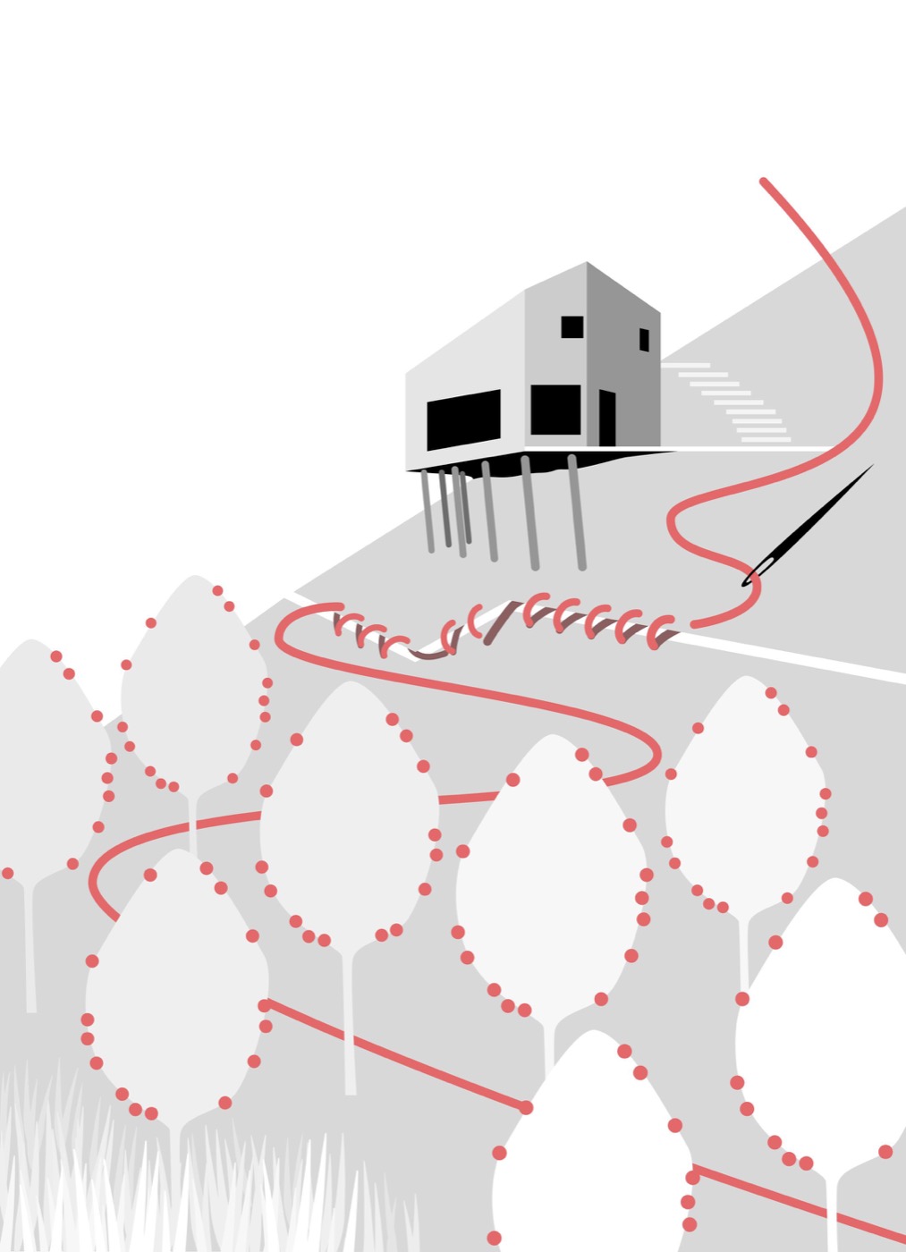 绿色和谐的坡地住宅花园设计丨捷克丨Tomáš Beránek-31